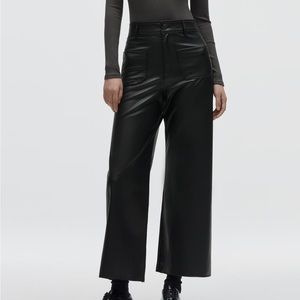 Zara ZW Marine Faux Leather Pants, Never worn, tags attached!